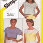 Simplicity Pattern 6328 Sizes 6-8 Pullover Top in 3 Lengths