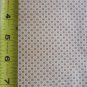 Fabric: Small Tan Flower Pattern Material Remnant 44 x 19 inch