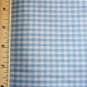 Med Blue Gingham fabric Material 34 x 31 inch Remnant