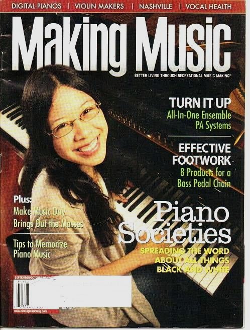 Making Music Magazine September/October 2012 Piano Societies