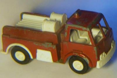 vintage metal fire truck toy