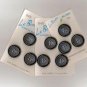 Le Bouton 7/8 inch Navy Buttons 9 Buttons on 3 Cards - Vintage New
