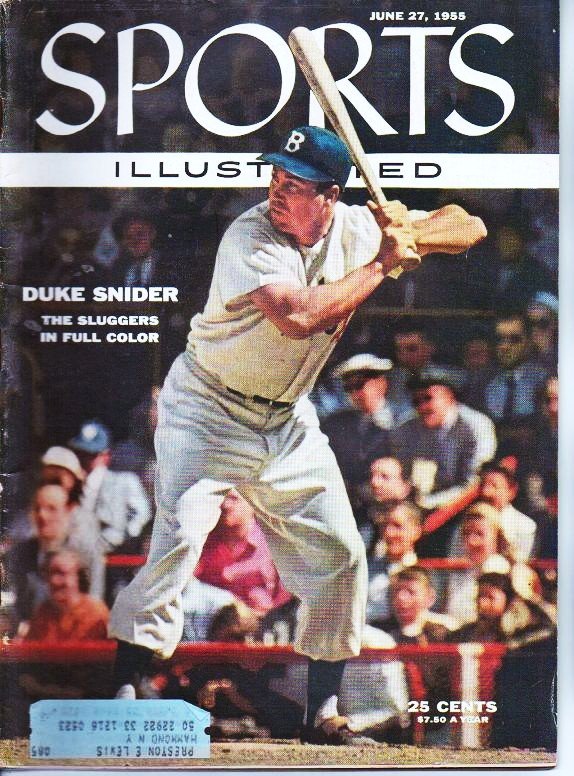 Sports Illustrated Magazine June 27 1955 Duke Snider Dodgers Giants