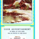 Salesman Calendar Sample Vintage 1956 - Holiday Winter Scene Salesman Calendar Sample Vintage 1956 - Holiday Winter Scene