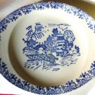 Vintage Blue on White Oriental Serving Bowl or Dish - Vegetable Dish