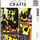 McCalls Sewing Pattern 2990 Uncut 9 Pc Halloween Wizard, Centerpiece,Tablecloth+++