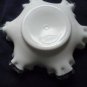 Fenton Silvercrest Ruffled Edge Glass Candy Dish - Label Attached