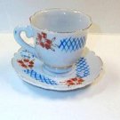 Miniature Porcelain Cup and Saucer Stamped Made in Japan Vintage