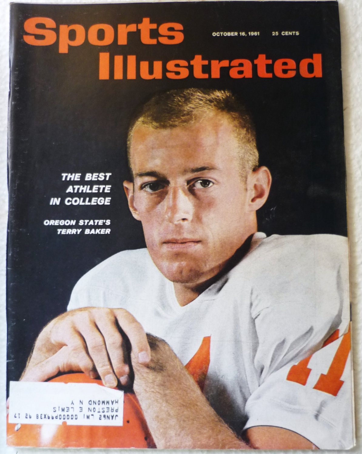 Sports Illustrated Magazine October 16 1961 Terry Baker on Cover