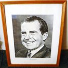 Richard M Nixon Picture - Replica of Original by Philippe Halsman - Framed Richard M Nixon Picture - Replica of Original by Philippe Halsman - Framed