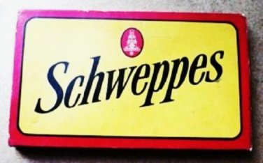 Schweppes Cutting Board and Knife Set Good Cond Original 1960s?