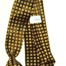 Superba Clipper Clip On Tie Vintage and Exc Cond Gold and Black