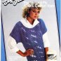Sugar n Cream Ladies Big Sweater Short Sleeve Sz Sm Med Lg Pattern by Lily Leaflet 219
