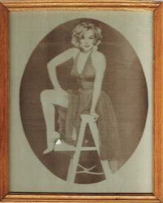 Marilyn Monroe Picture~Photocopy in Frame 8 x 10