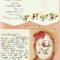 Christmas Card w/Lamb Personal Notation Vintage 1943