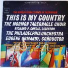 This Is My Country lp The Mormon Tabernacle Choir ms6419