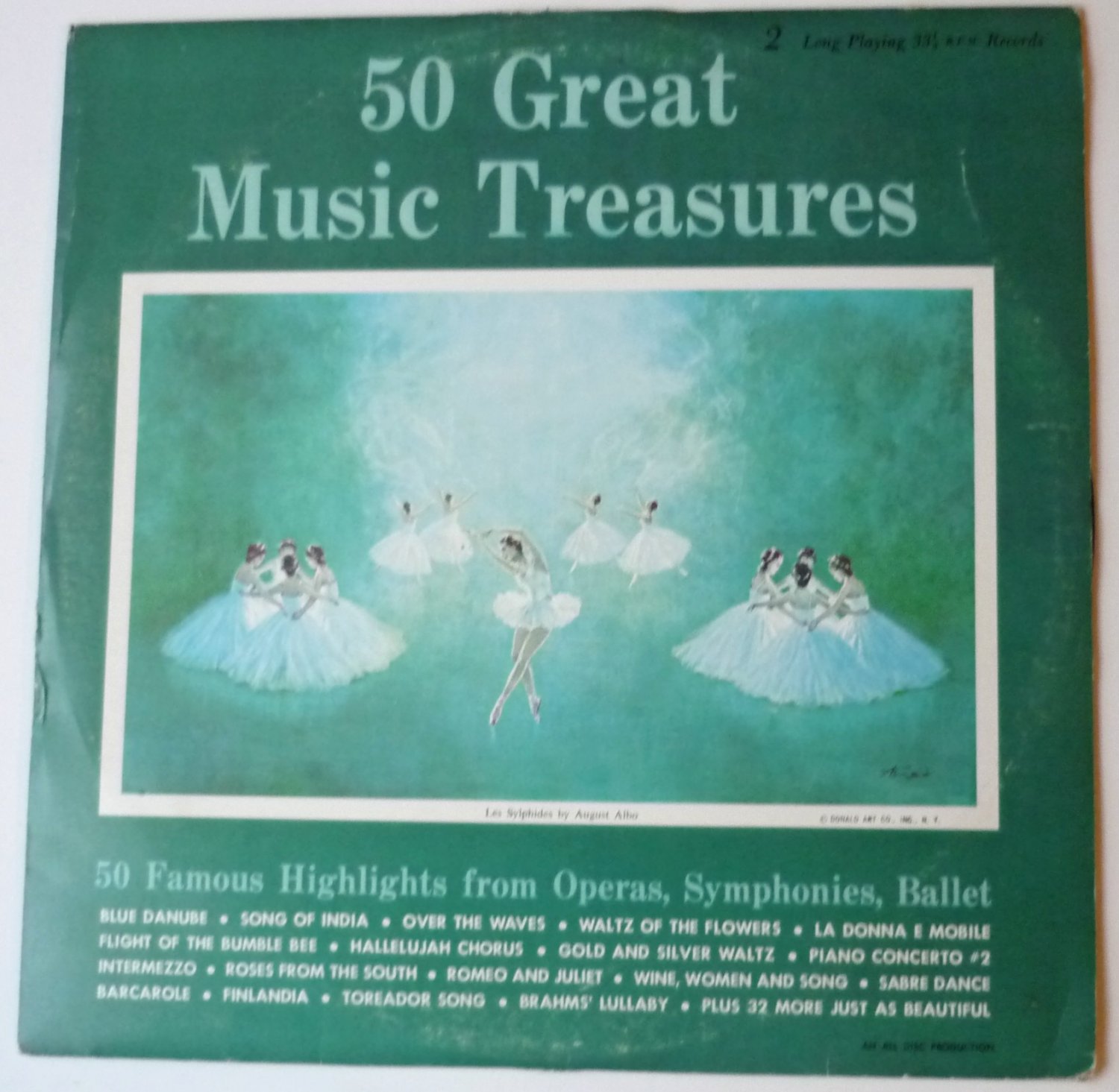 50 Great Music Treasures lp Various Artists Operas Symphonies Ballet