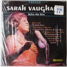 Sarah Vaughan Belts the Hits lp Sarah Vaughan Belts the Hits lp