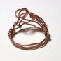 Handcrafted Copper Wire Spiral Wrapped Ring Size 6 - Abstract