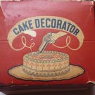 Vintage Lorraine Novelty Mfg Co Cake Decorator includes orig box and 6 Tips