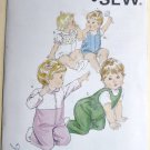 Kwik Sew Pattern 1358 UNCUT Baby Coveralls Rompers Sizes 0 to 18