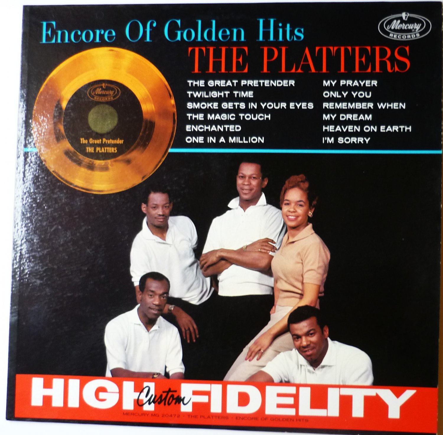 Encore of Golden Hits lp by the Platters Mono