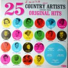 25 Great Country Artists Singing Their Original Hits lp