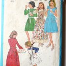 Simplicity pattern 8288- 1977- Girls Sz 7 Dress and Pinafore - two lengths and Sundress