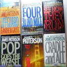 Lot of 6 James Patterson Mystery Novels Pop, Cradle, Lifeguard, mice, 1st, Run