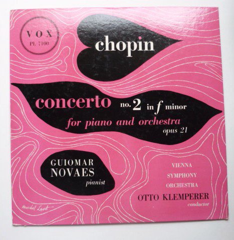 Chopin LP Concerto No 2 in F Minor Op 21 Otto Klemperer