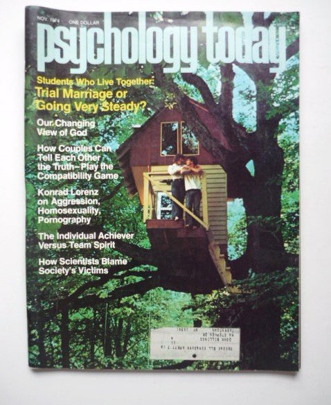 Psychology Today Magazine November 1974