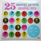 25 Great Country Artists lp Singing Their Original Hits