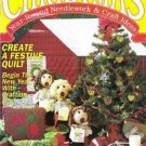 Christmas Year-Round Needlework and Craft Ideas Magazine 1992 Ornaments, Xmas Bunny, Tote, Pillows