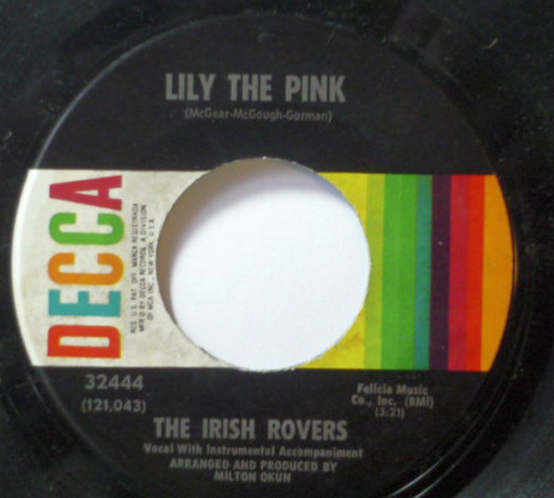 The Irish Rovers - Lily the Pink / Mrs Crandalls Boardinghouse 45rpm