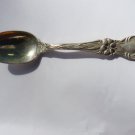 Demitasse or Baby Silver Spoon Flowers and Scrolls Antique