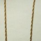 Golden 24 Inch Unique Twist Necklace Older and Unused
