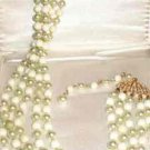 5 Rows of Faux Pearl Necklace Adjustable 18 inch Marked Japan Vintage 5 Rows of Faux Pearl Necklace Adjustable 18 inch Marked Japan Vintage