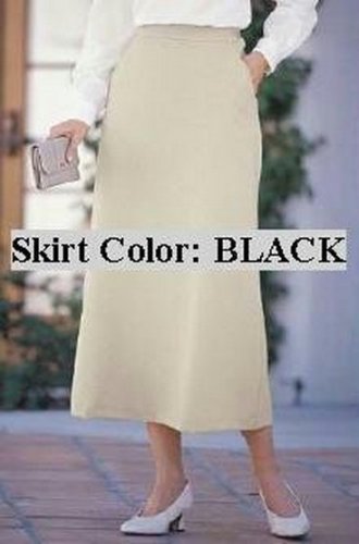 Willow Ridge - Tummy Control - Black Skirt Ladies Size 6 Tall As New