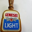 Vintage Genesee Light Wood Beer Tap Red White Blue Gold Large 13 Tall