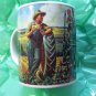 John Deere Coffee Mug Gibson Moline Illinois Kid Dog Dad Tractor - Unused - Rare