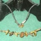 Retro 1970s Brass and Golden Disks on Corded Choker Estate Find Retro 1970s Brass and Golden Disks on Corded Choker Estate Find