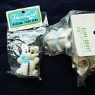 Three Fibre-Craft Plastic Macrame Teddy Bear 2 1/4 Inch New in Package