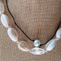 Furma Cowrie Choker Necklace and Rope Pearl Necklace NIP Handmade 2 Pack