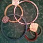 Mixed Lot Of Round Embroidery Hoops Frames Cross Stitch New Berlin + Westex +