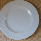 Schonwald Germany Porcelain Paisley Swirl Rimmed 10 inch White Dinner Plate