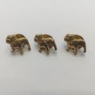 Vintage Mack Trucks Gold Tone Bulldog Tie Tacks Lapel Pins (3) Lot