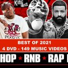 New 2021 Rap Hip Hop & RnB 149 Music Videos 4 DVDs - Lil Durk, Lil Baby, DaBaby, Nas + More New 2021 Rap Hip Hop & RnB 149 Music Videos 4 DVDs - Lil Durk, Lil Baby, DaBaby, Nas + More