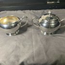 1960's Home Decorators INC antique Silver Coffee Tea Creamer and Sugar Set