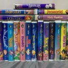 Rare Vintage Classic Walt Disney Black Diamond Masterpiece Collection VHS Movies