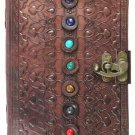 7 stone leather journal